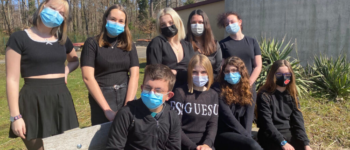 Photo des collégiens à l'origine de la mini-entreprise
