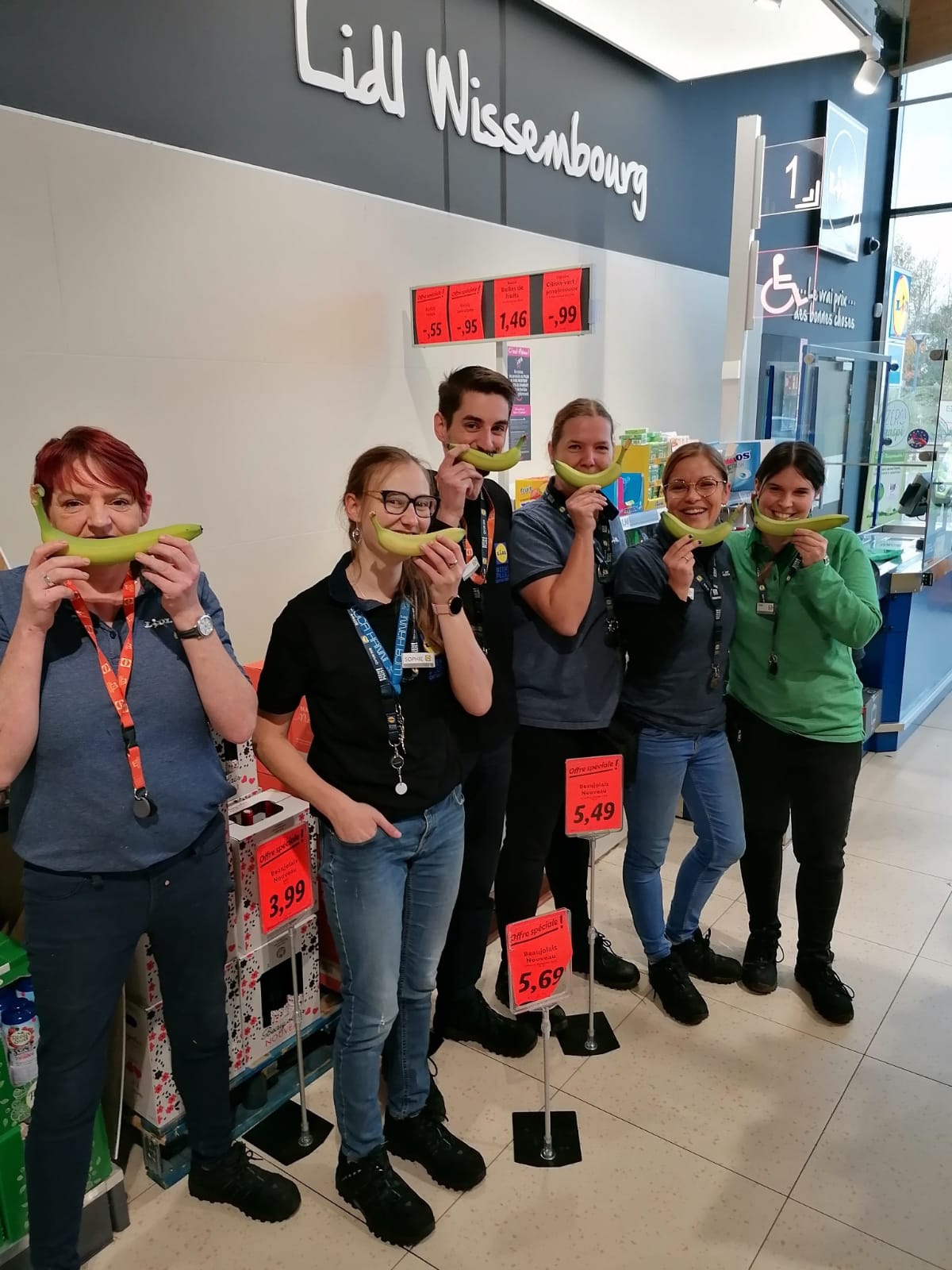 Sophie BAYER et toute l'équipe de Lidl Wissembourg