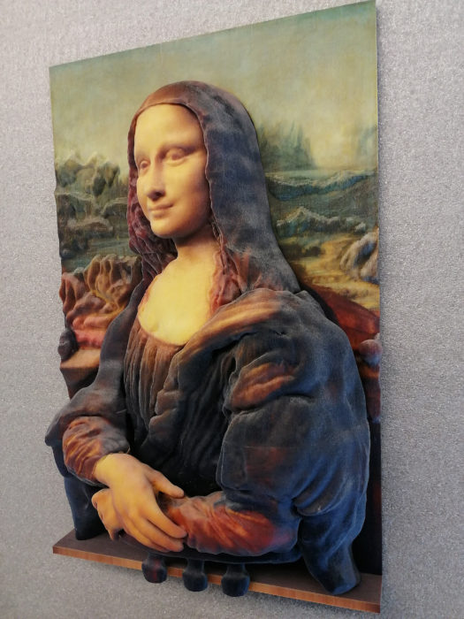 Impression 3D de La Joconde de Léonard de Vinci
