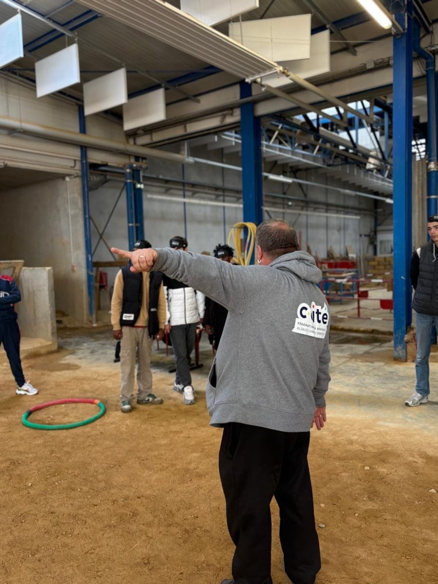 Les membres de Metz en pleine partie de Pétanque