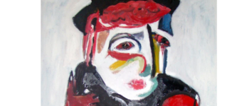 peinture de Jacques Koubi représentant un visage
